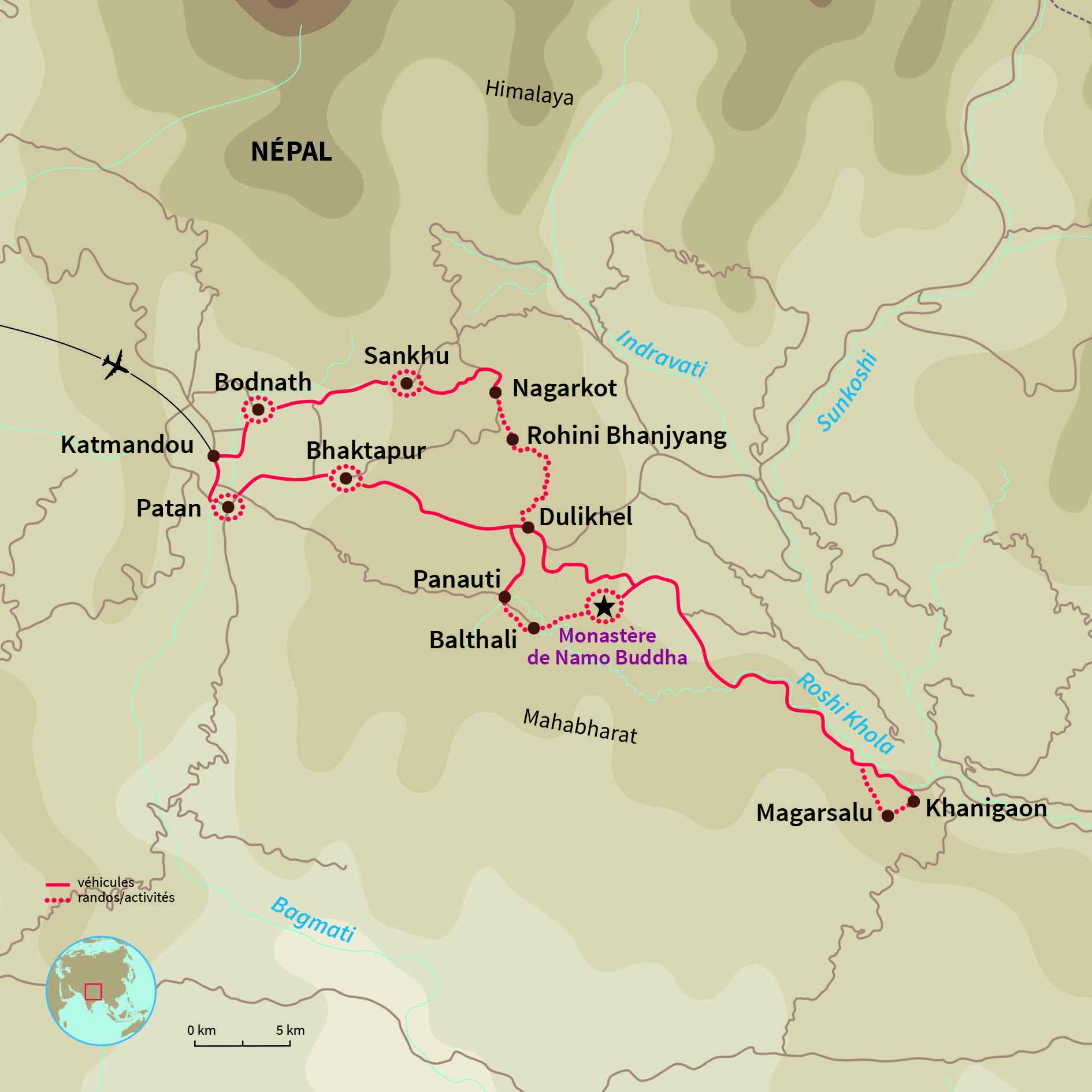 Carte Népal : Initiation à la vie népalaise