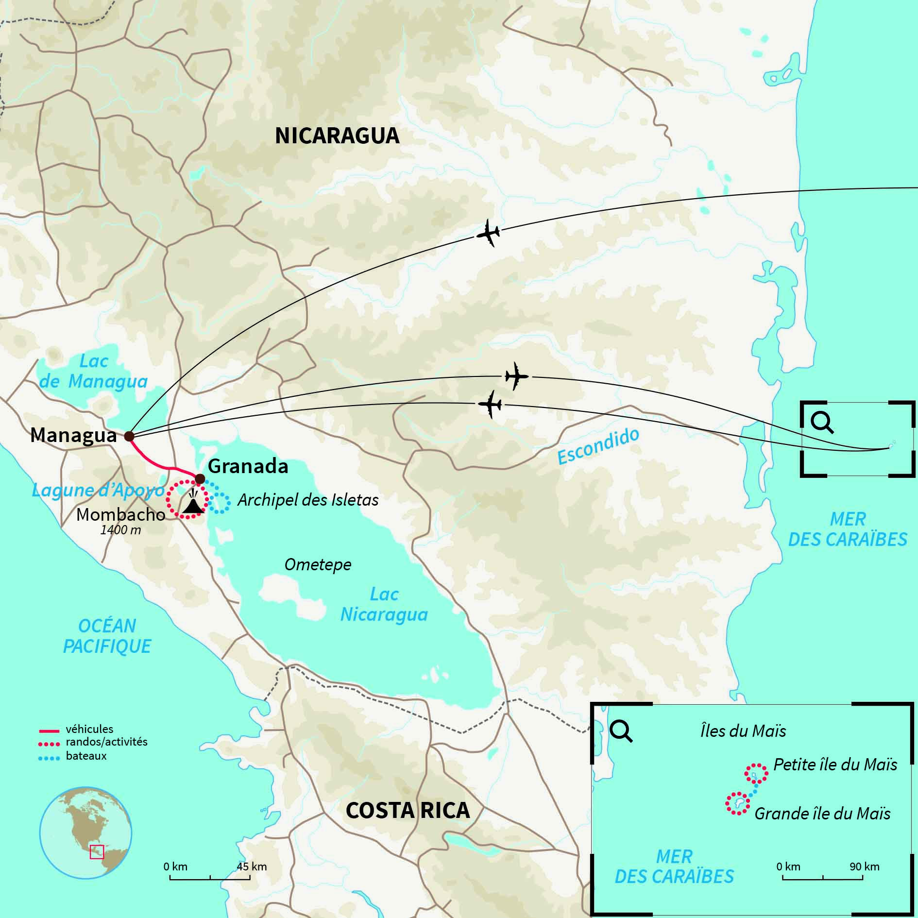 Carte Nicaragua : Zen attitude en terres Nica