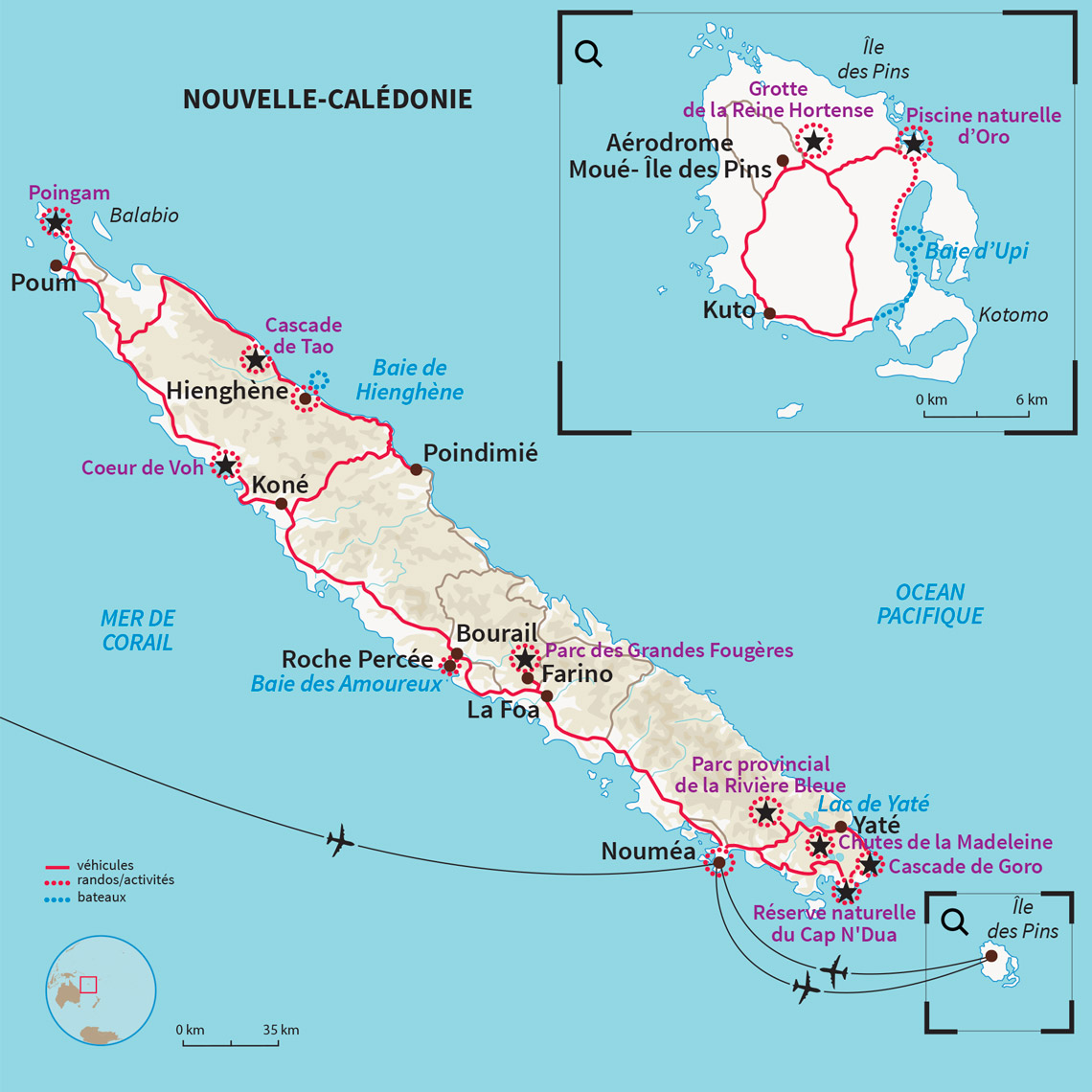 Carte Nouvelle-calédonie : Ma famille en terre Kanak