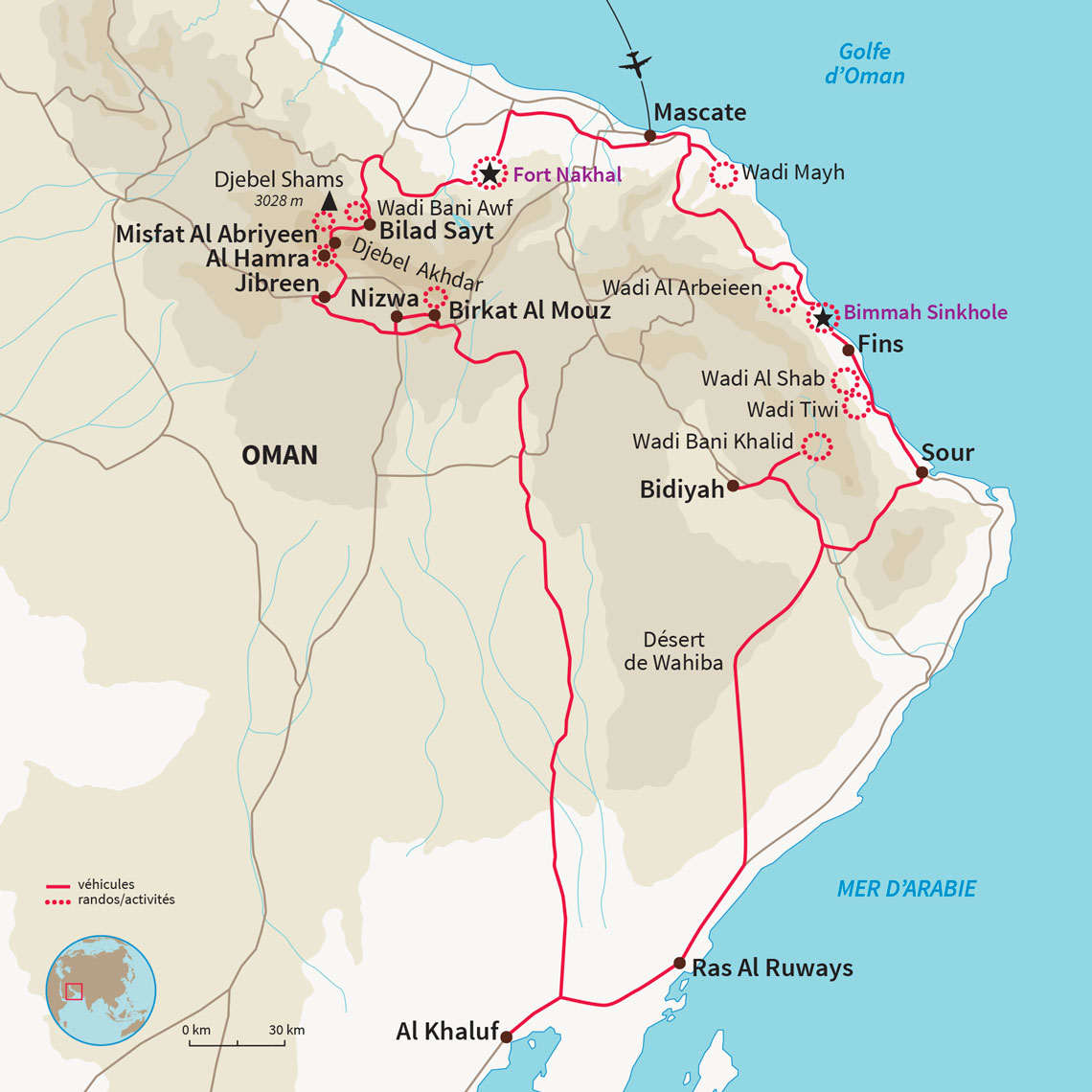 Carte Oman : Absolut' Oman