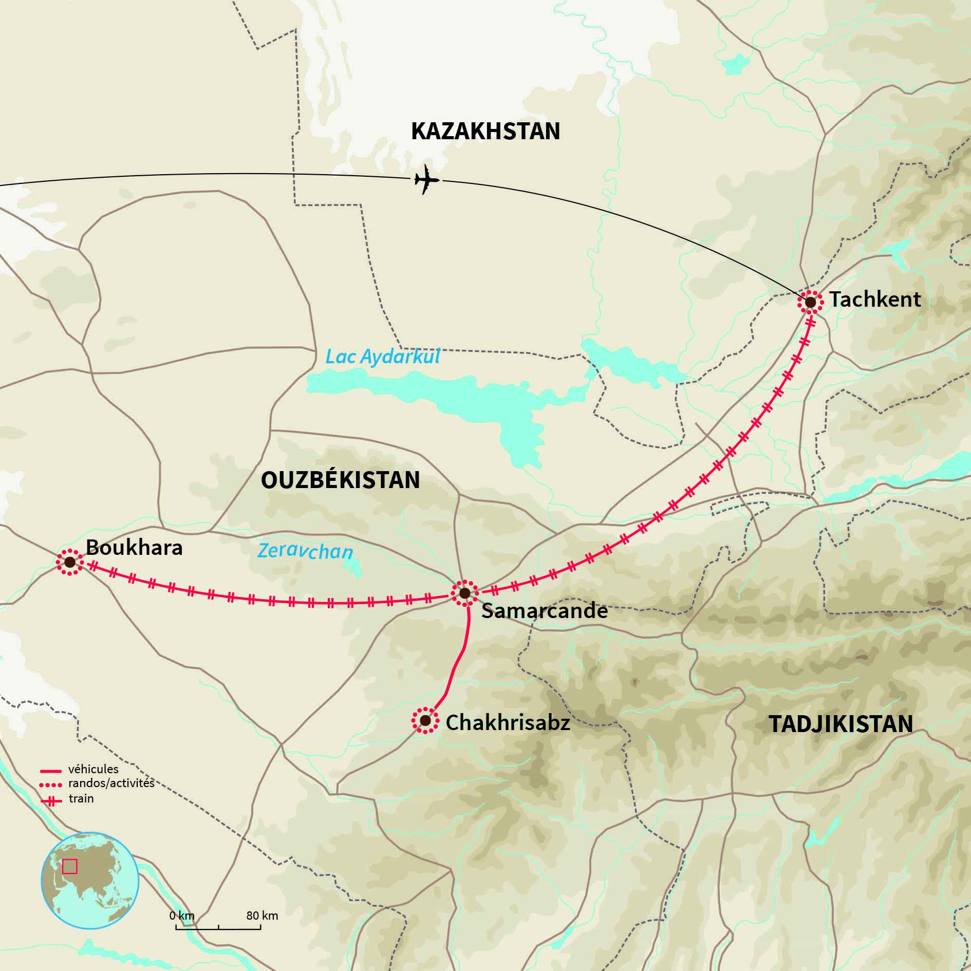 Carte Ouzbékistan : Navrouz, les fleurs de Boukhara