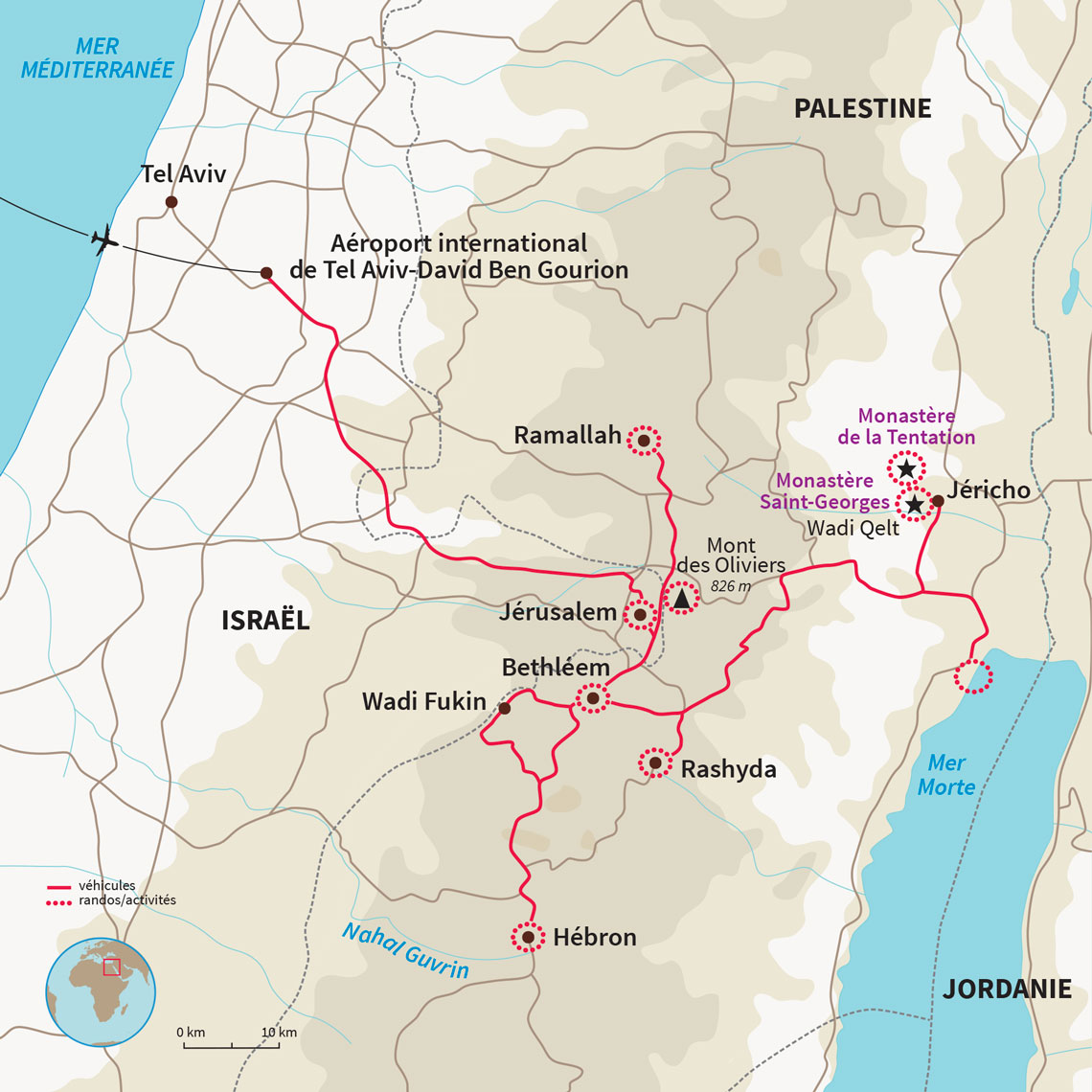 Carte Israël : Au cœur de l'Histoire et des Peuples