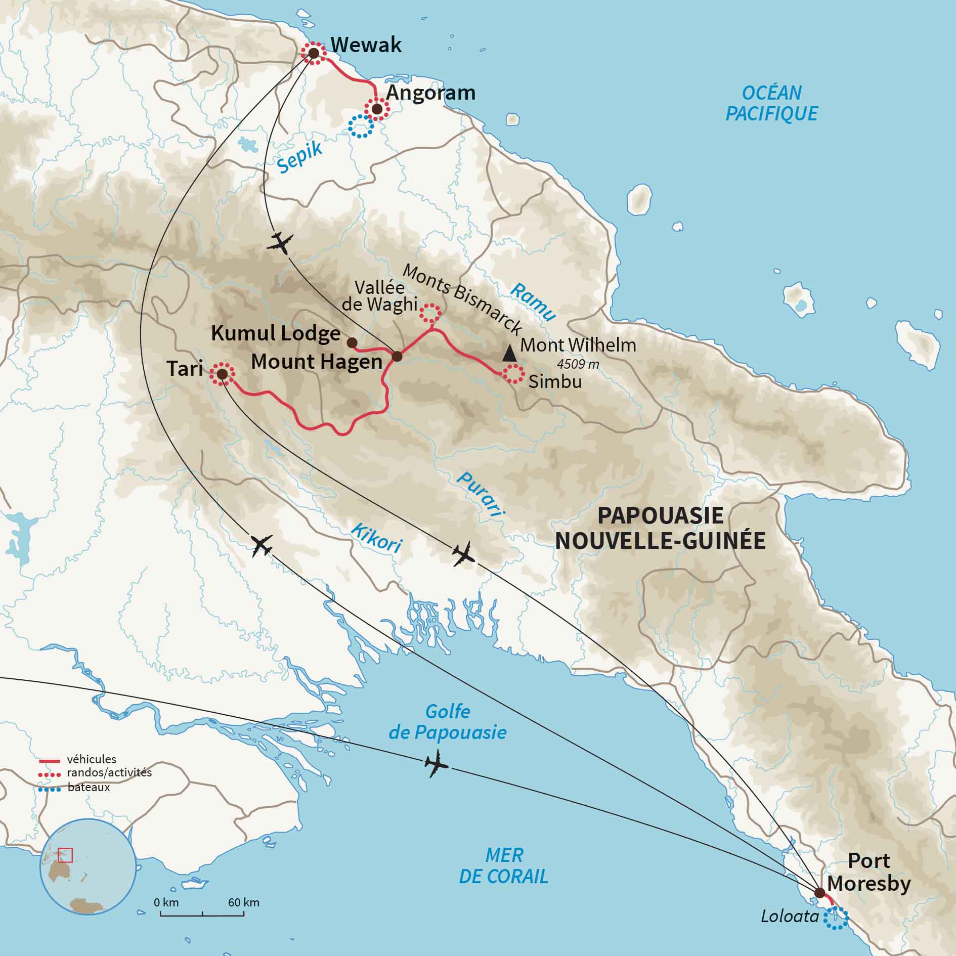 Carte Papouasie nouvelle guinée : Immersion en Papouasie