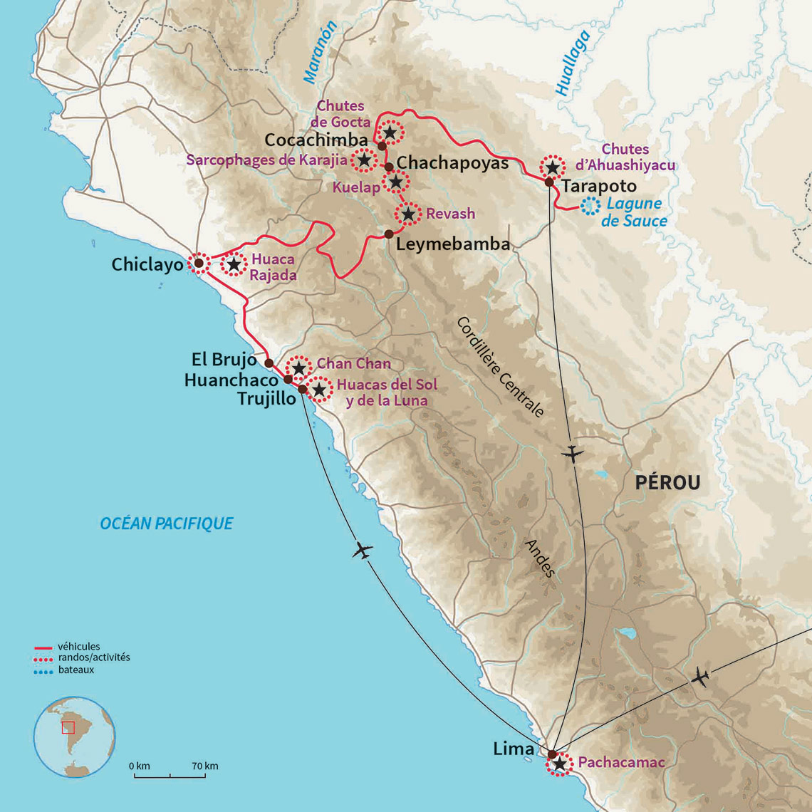 Carte Pérou : Les mystères du Pérou !
