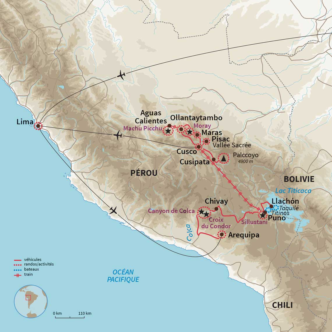 Carte Pérou : Au pays des Quechuas 