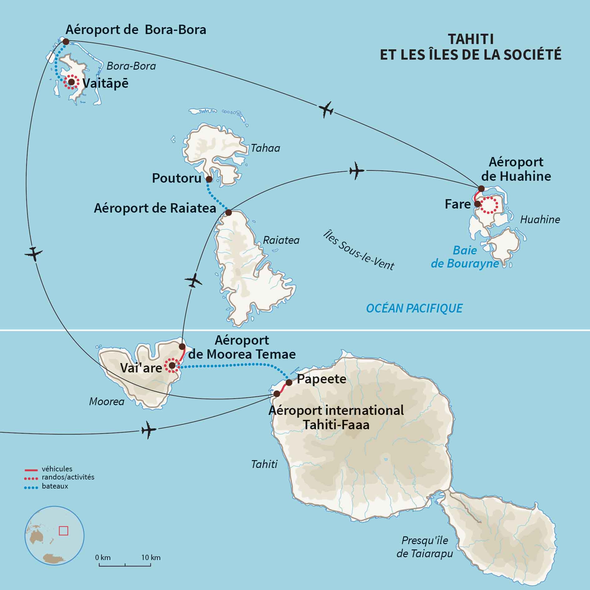 Carte Polynésie : La Polynésie 100% locale