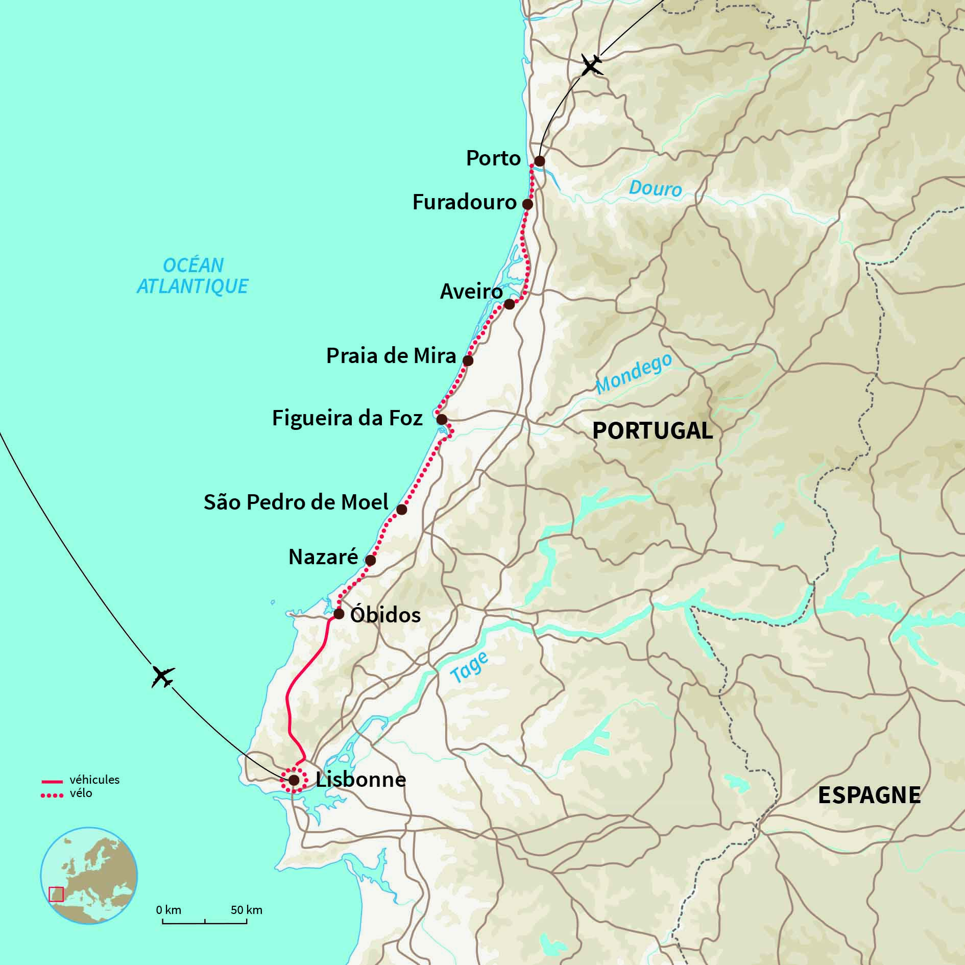 Carte Portugal : Le Portugal 100% local