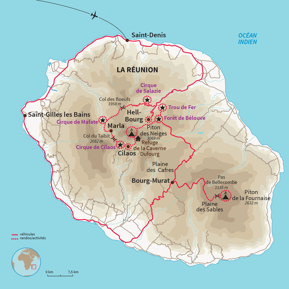 Trek des incontournables de la Réunion : Cirques de Mafate, Salazie et Cilaos, Piton des Neiges, Bélouve et Piton de la Fournaise 3