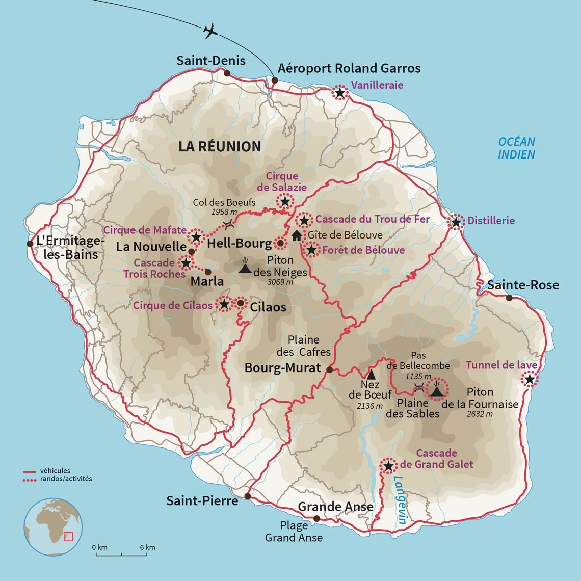 Carte Réunion : Réunion essentielle