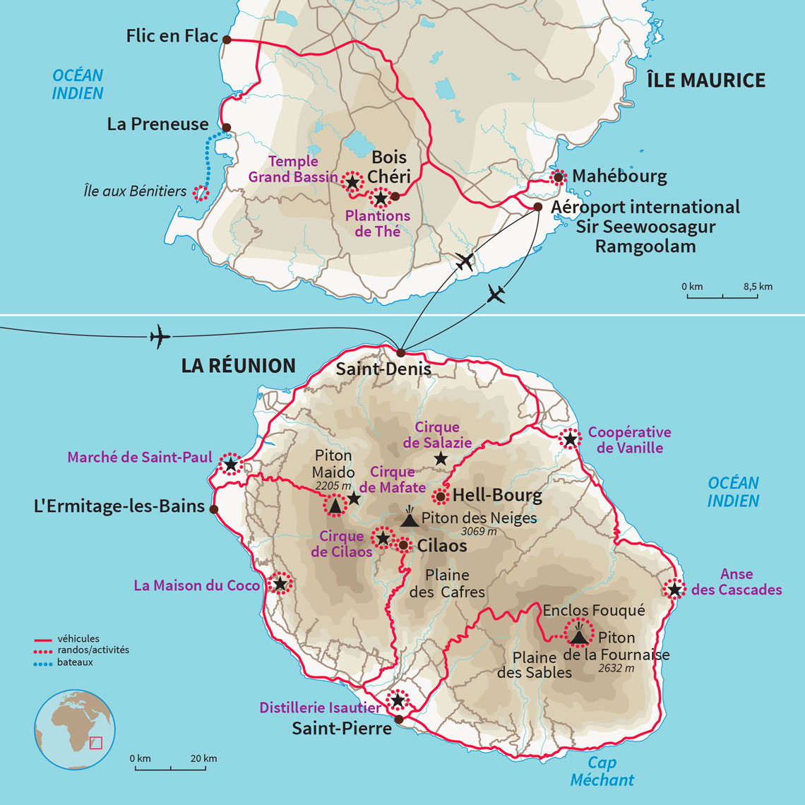 Carte Réunion : Saveurs créoles de la Réunion à Maurice 