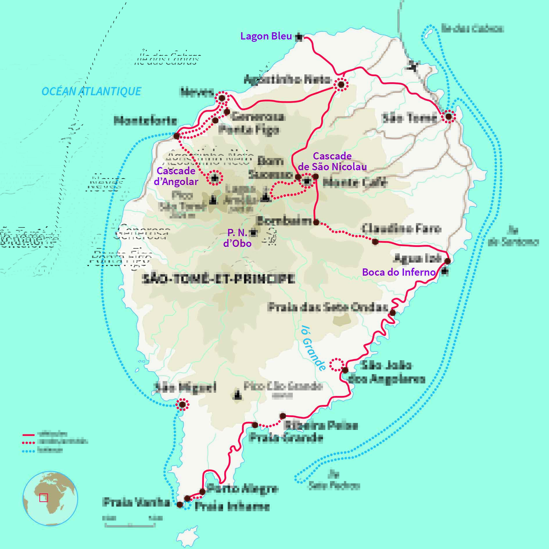 Carte São tomé : São Tomé, le paradis retrouvé !
