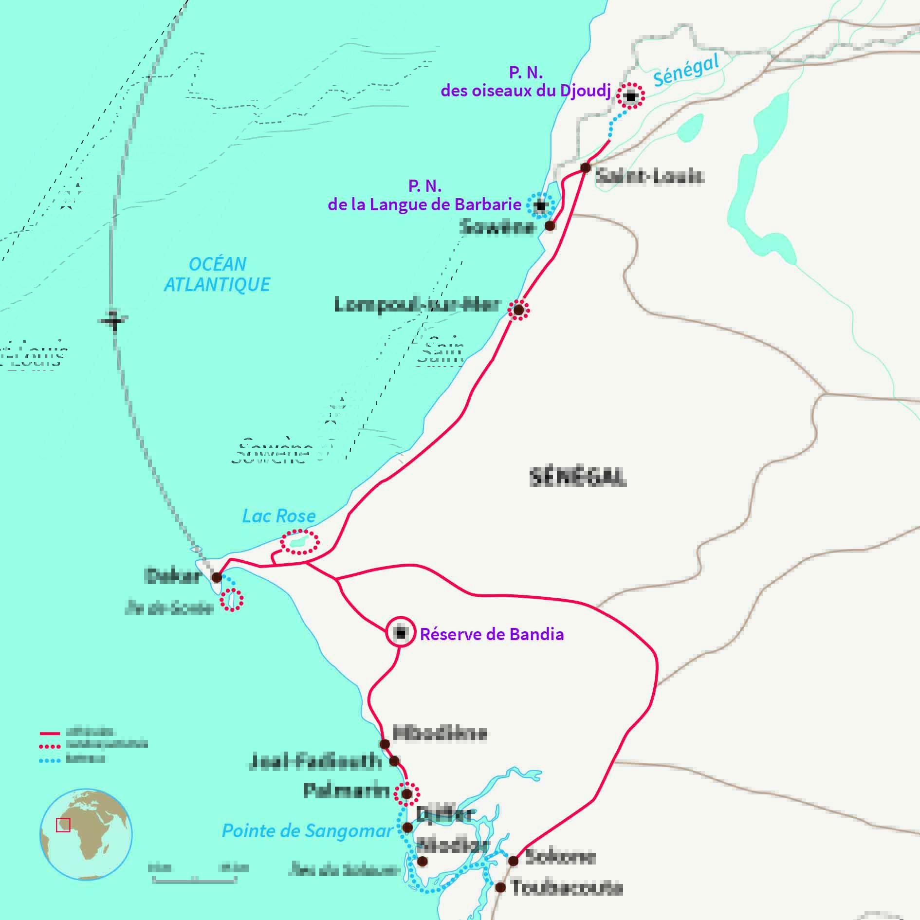 Carte Sénégal : Au royaume des Baobabs Sacrés