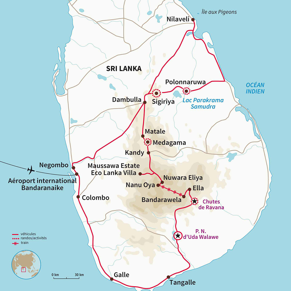 Carte Sri lanka : Les petits aventuriers du Sri Lanka