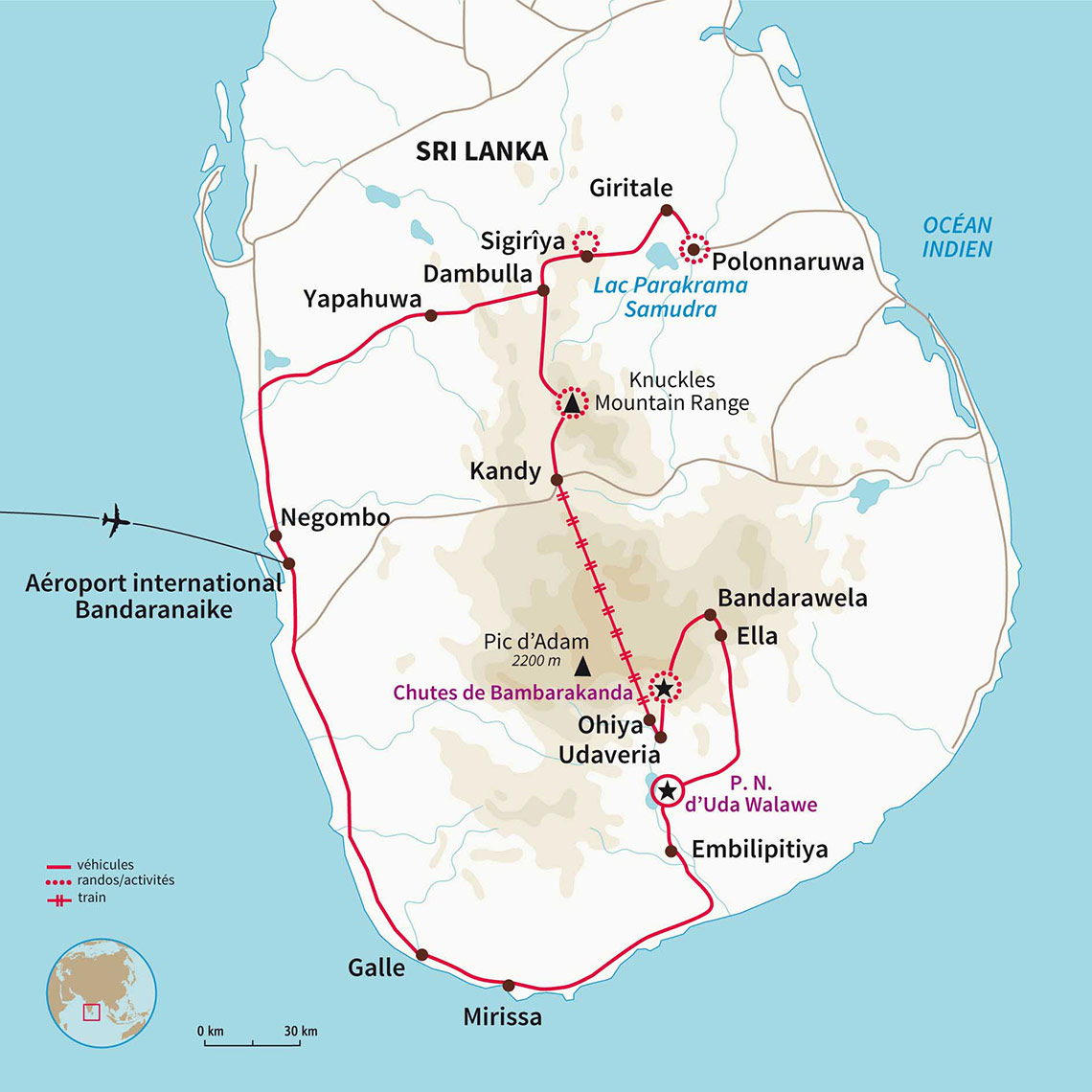Carte Sri lanka : Ceylan passionnément !