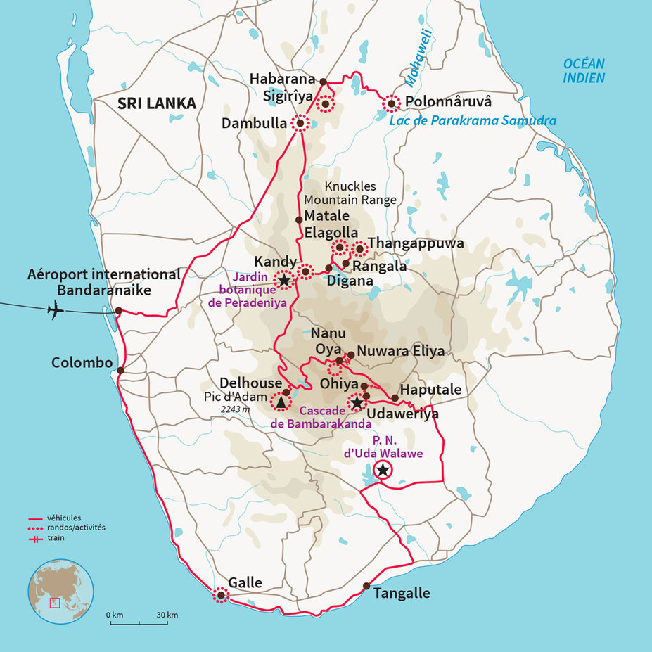 Carte Sri Lanka : L'ascension de l'Adam's Peak !