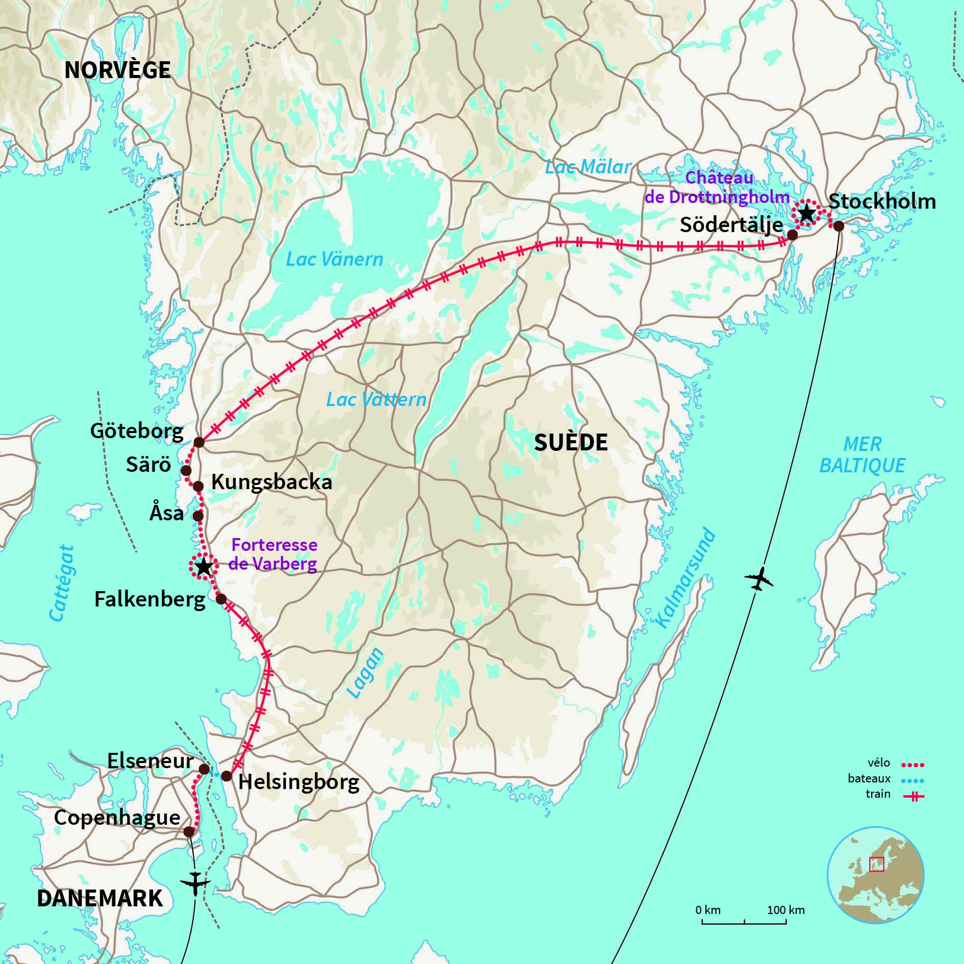 Carte Suède : L'échappée scandinave