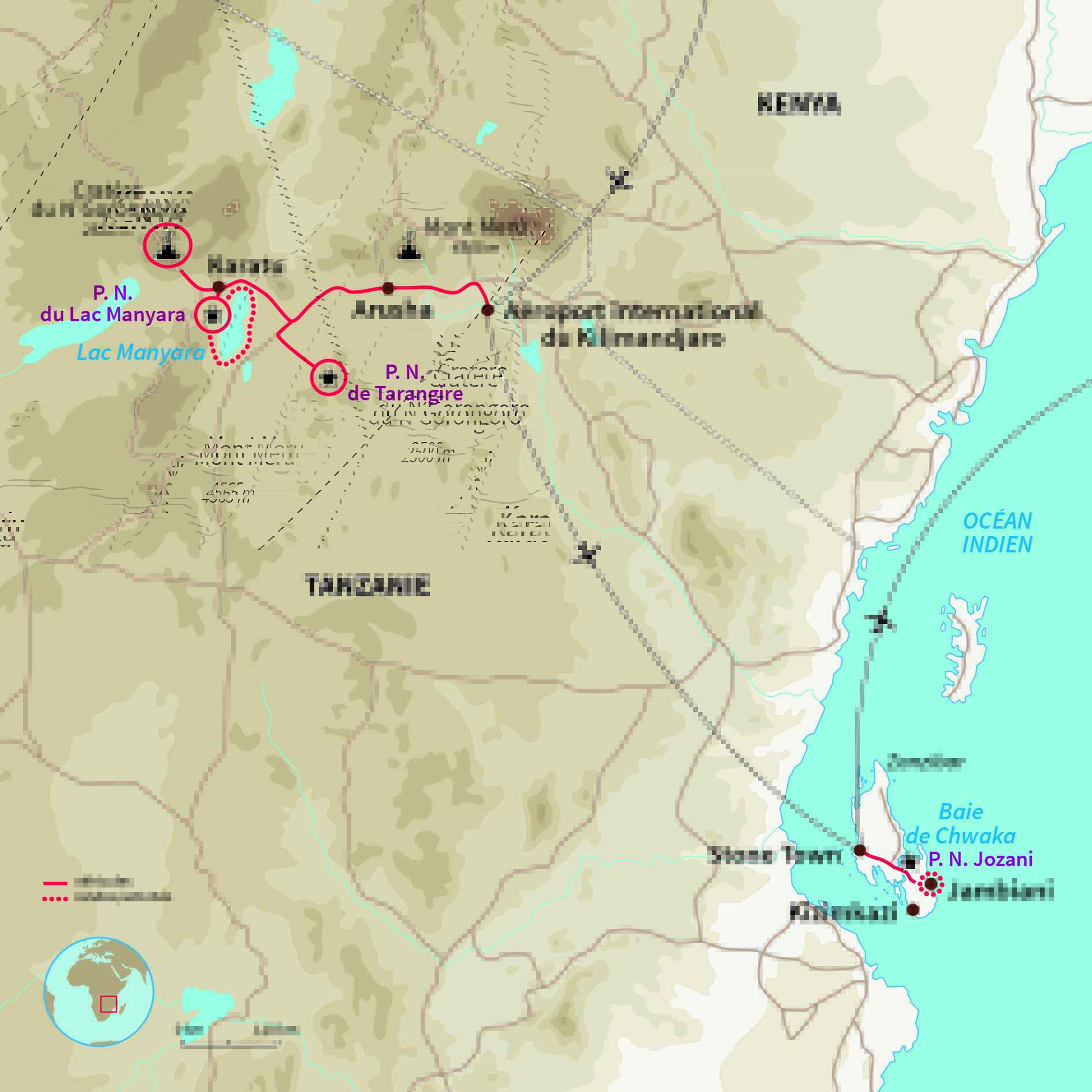 Carte Tanzanie : Ma petite tribu en pays Maasaï !