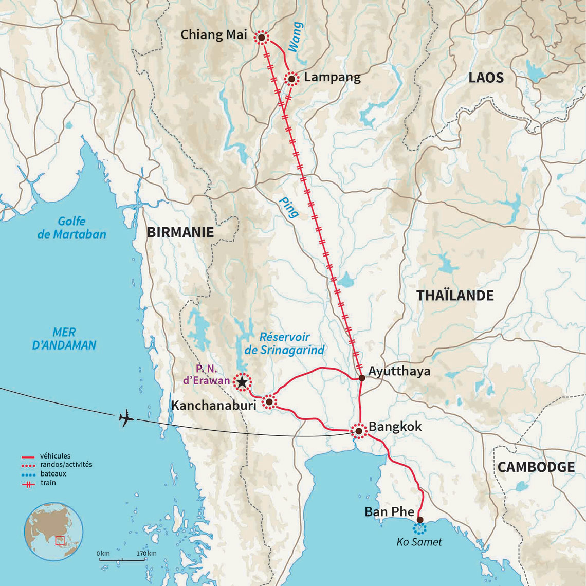 Carte Thaïlande : Toute la smala chez Bouddha