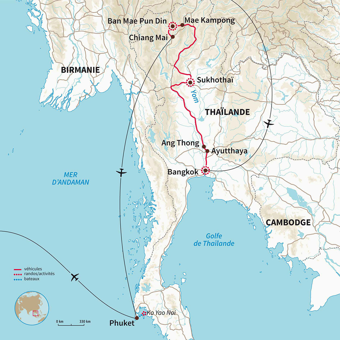 Carte Thaïlande : Immersions Thaïlandaise