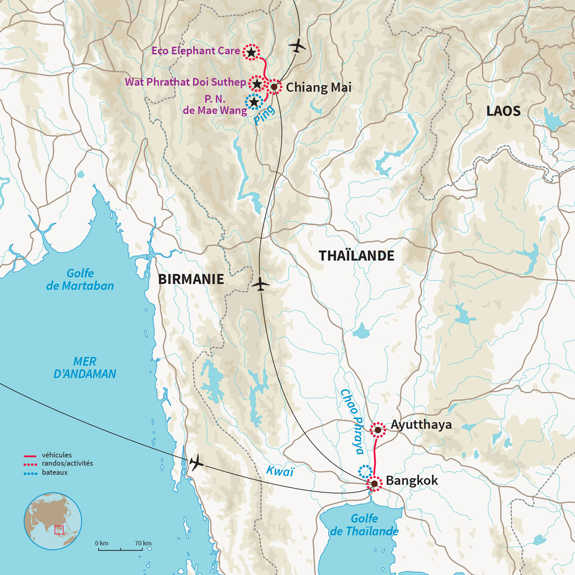 Carte Thaïlande : Surprises culinaires de Thaïlande