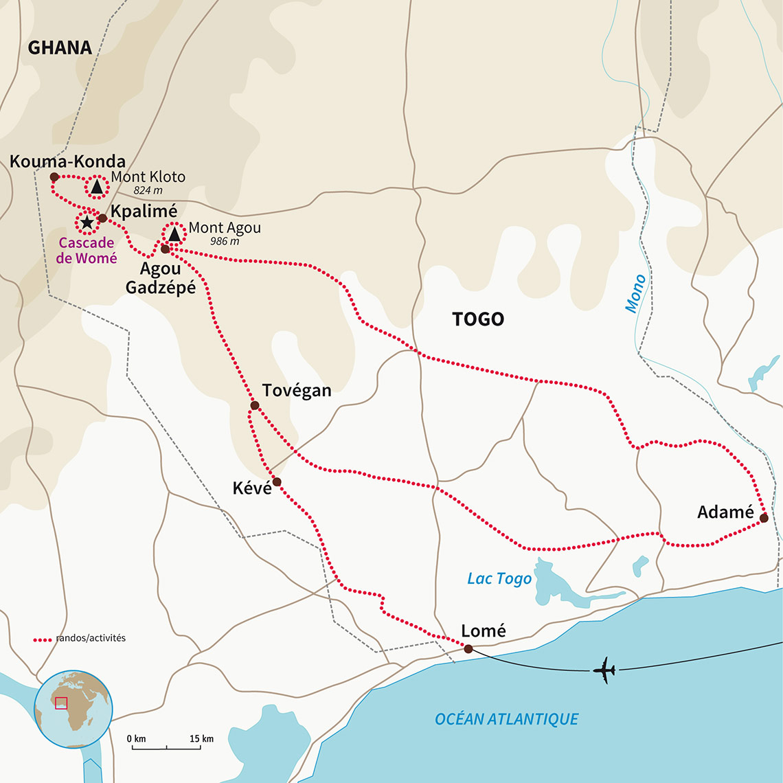 Carte Togo : Au pays des Nanas Benz à mobylette