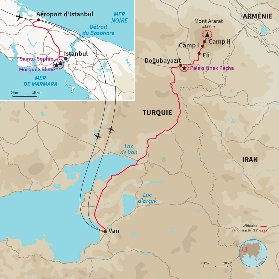 Carte Turquie : Ascension du mont Ararat, un défi inoubliable