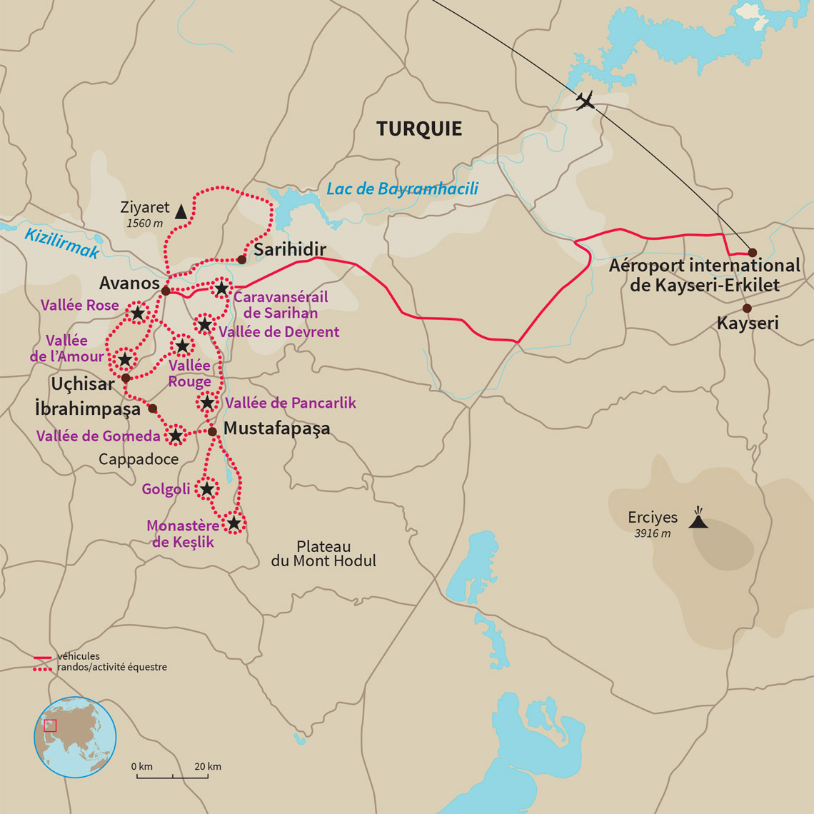 Carte Turquie : Chevauchée en terre anatolienne  