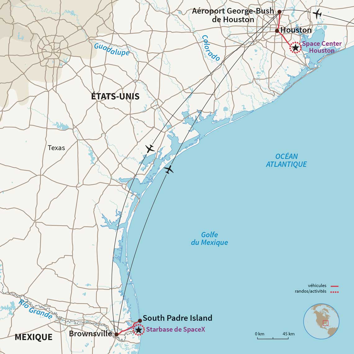 Carte États-Unis : Gateway to Mars