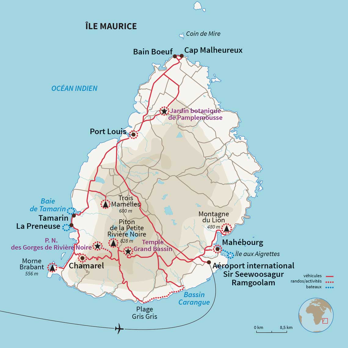 Carte Île Maurice : Le meilleur de l'aventure à Maurice !