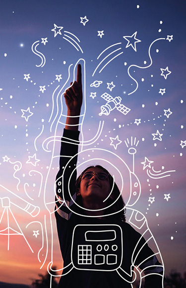 La tête dans les étoiles
