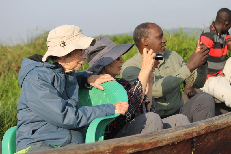 Safari en bateau dans le marais de Mabamba &copy; Solange