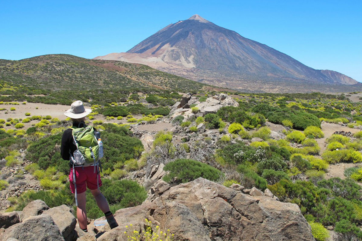 Randonnée dans le parc national du Teide à Tenerife aux Canaries