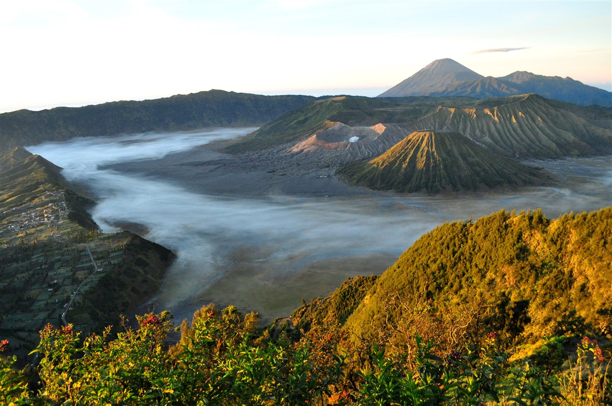 Vue du volcan Bromo à Java - Indonésie