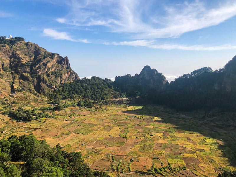 Le cratère de Cova à Santo Antão © Carmen Fawaz/Nomade Aventure