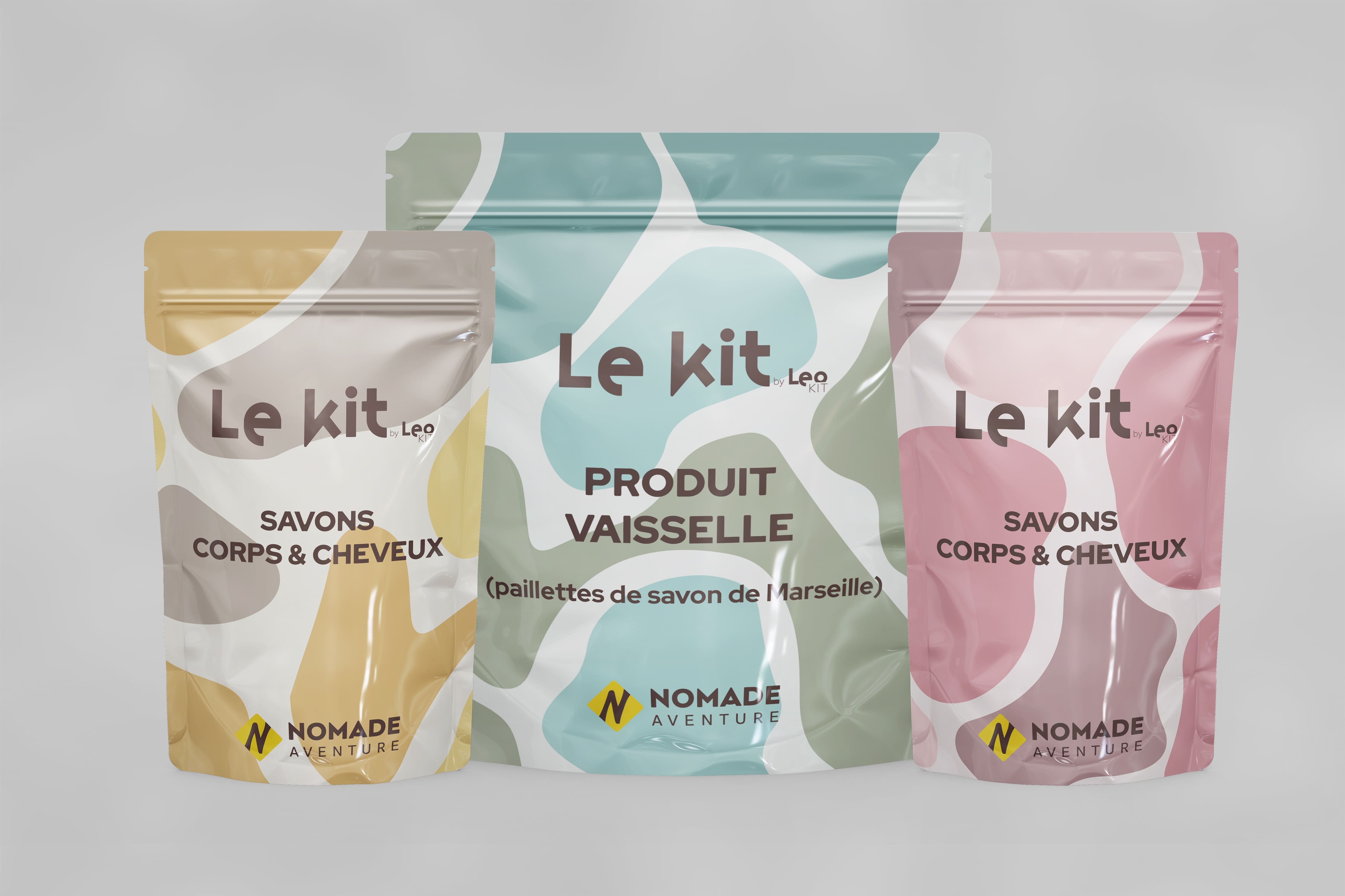 Pochettes du kit zéro déchet by Léo et Nomade Aventure