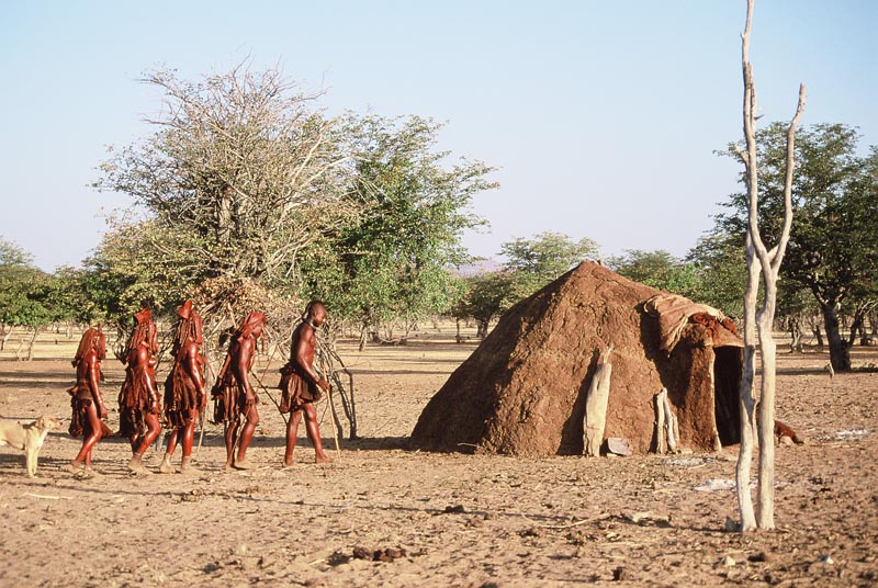Une cérémonie de mariage : les mariés arrivent dans le campement du marié © Solenn Bardet/Kovahimba Une cérémonie de mariage : les mariés arrivent dans le campement du marié © Solenn Bardet/Kovahimba