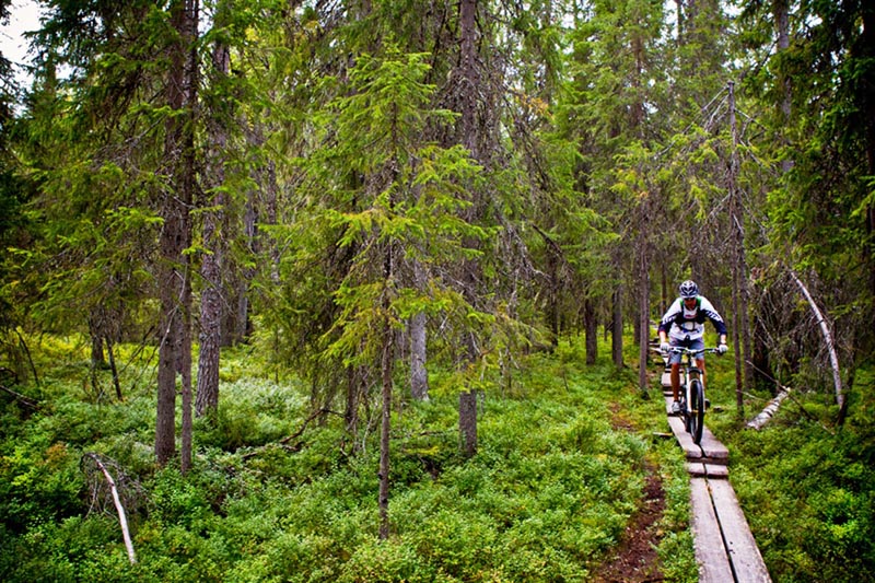 Randonn&eacute;e &agrave; VTT en Laponie &copy; photo@kimohman.com