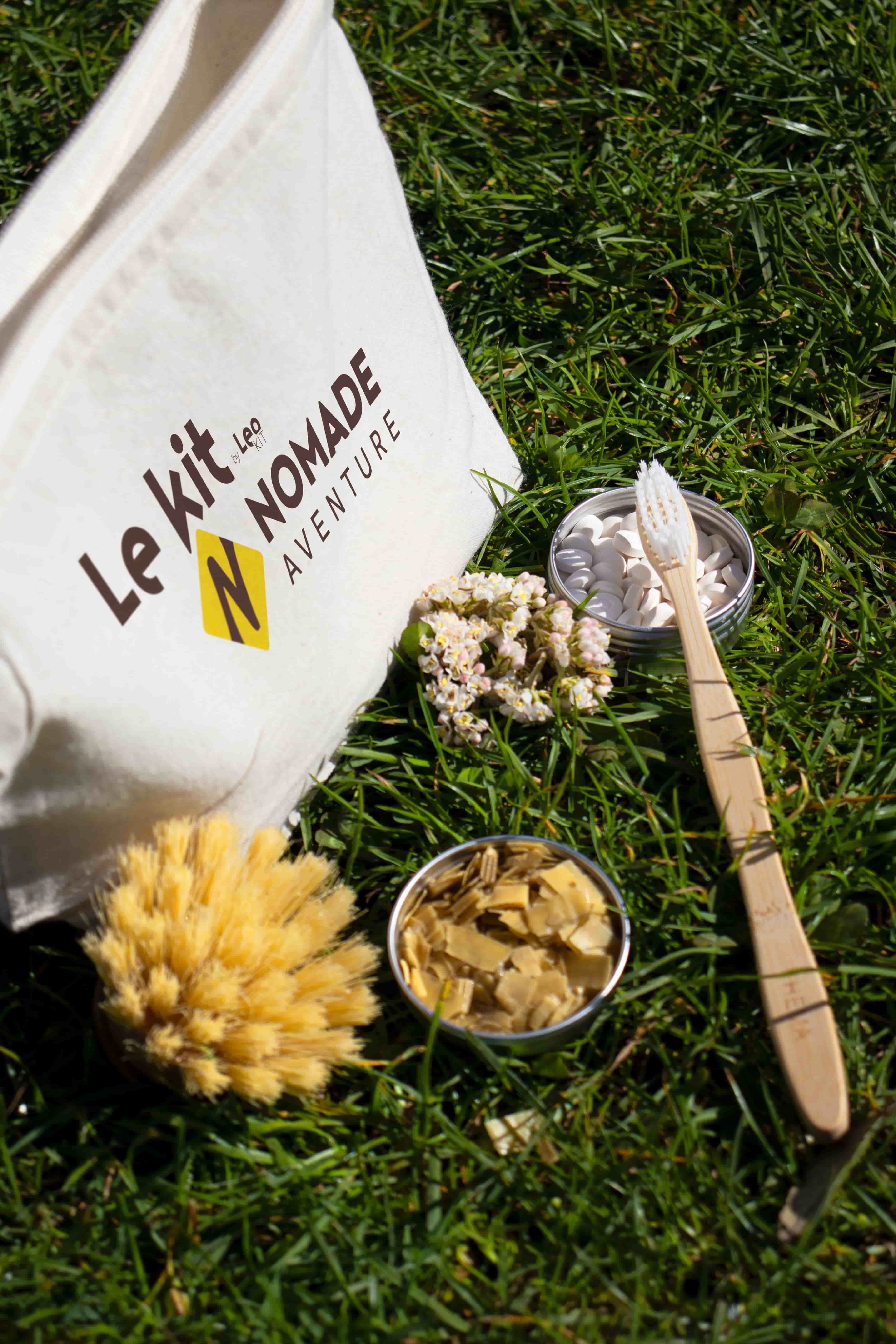 Trousse kit Nomade Aventure zéro déchet by Léo kit  