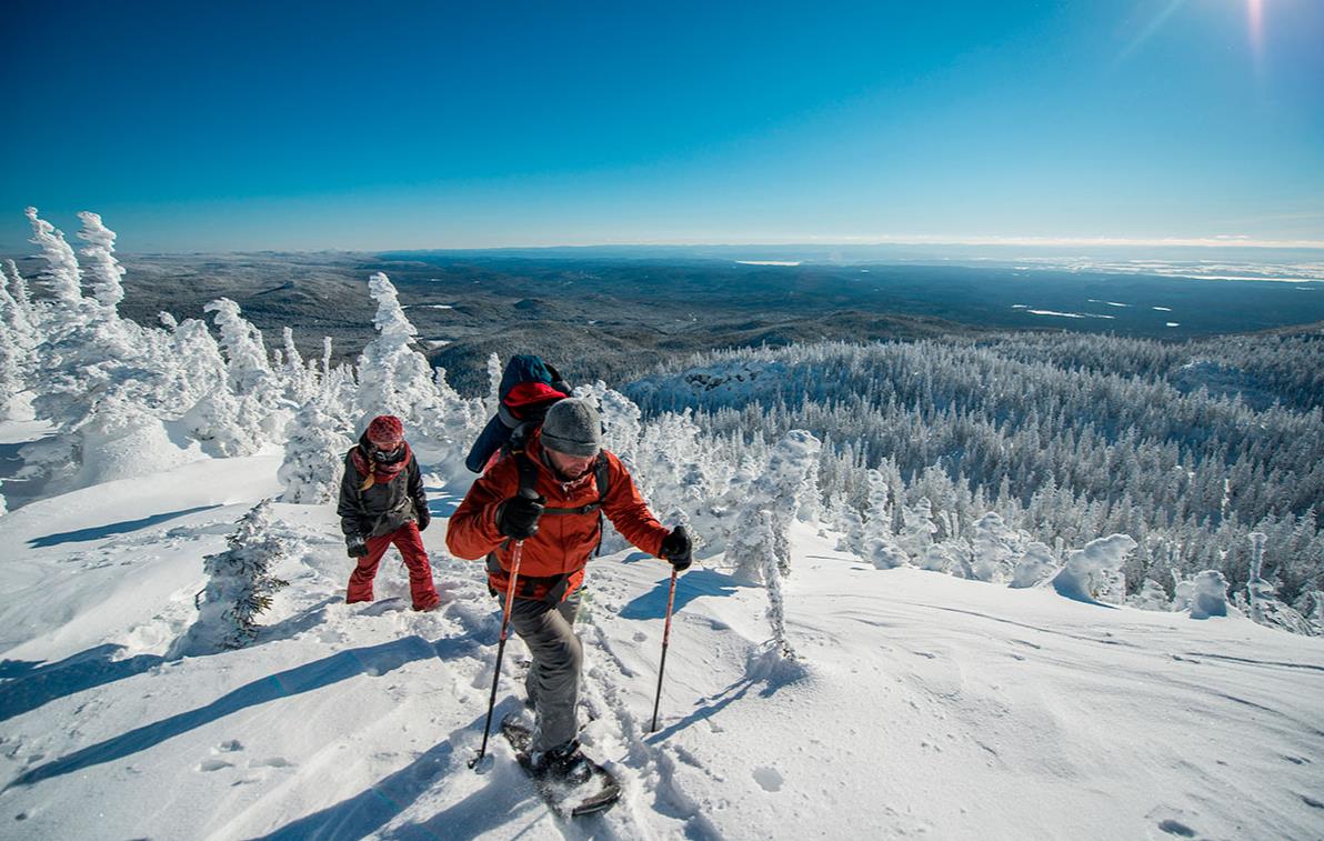 Raquettes dans le parc national des Monts-Valin - Québec © Tourisme Québec/Saguenay-Lac-Saint-Jean/F.Tremblay 