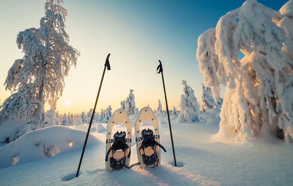 Paire de raquettes en Laponie © petejau/fotolia.com