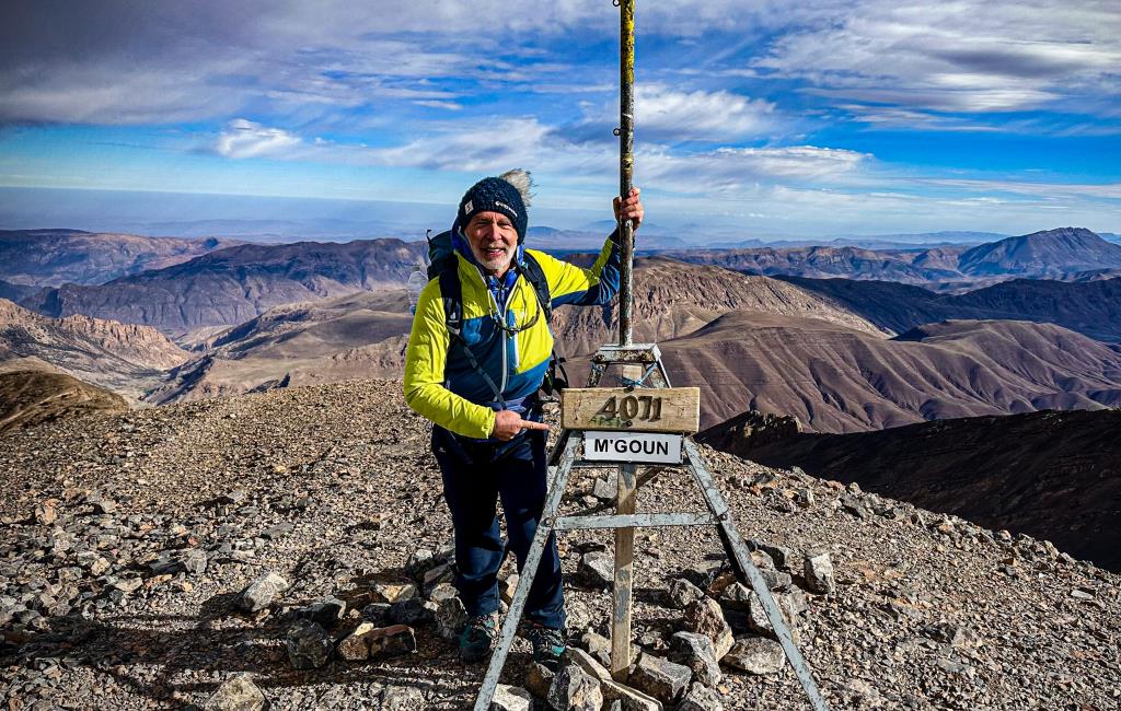 Au sommet du M’Goun et du Toubkal dans le Haut Atlas marocain