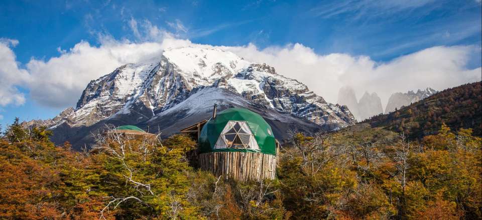 Voyage en Patagonie avec nuits sous dôme à l'Ecocamp du parc Torres del Paine, une aventure 100% nature d'Ushuaia au Perito Moreno