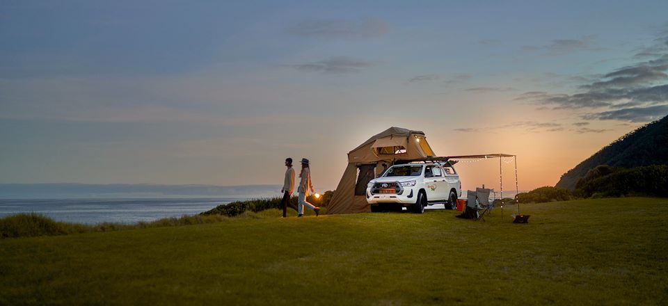 Aventure hors sentiers battus, avec location de 4x4 équipé d'une tente de toit sur la route mythique d’Australie, l’Explorers Way