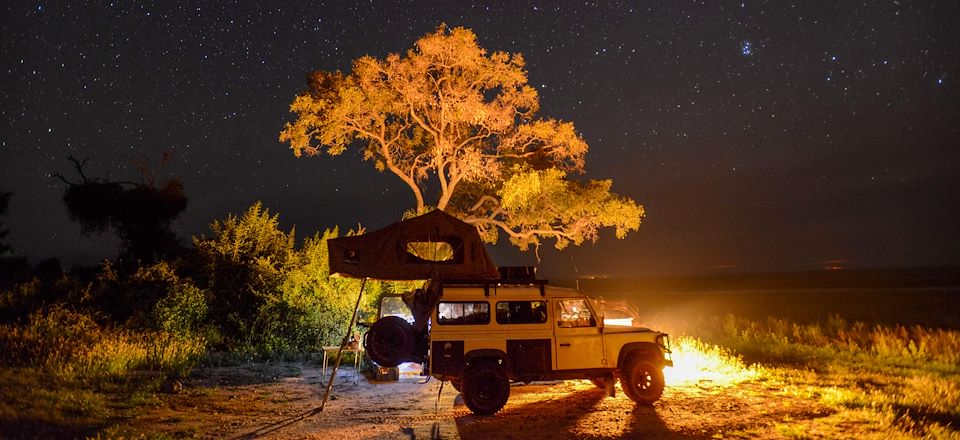 Autotour au Botswana sur les pistes du delta de l'Okavango à Chobe, à travers les réserves de Moremi, Savuti et la rivière Khwai.