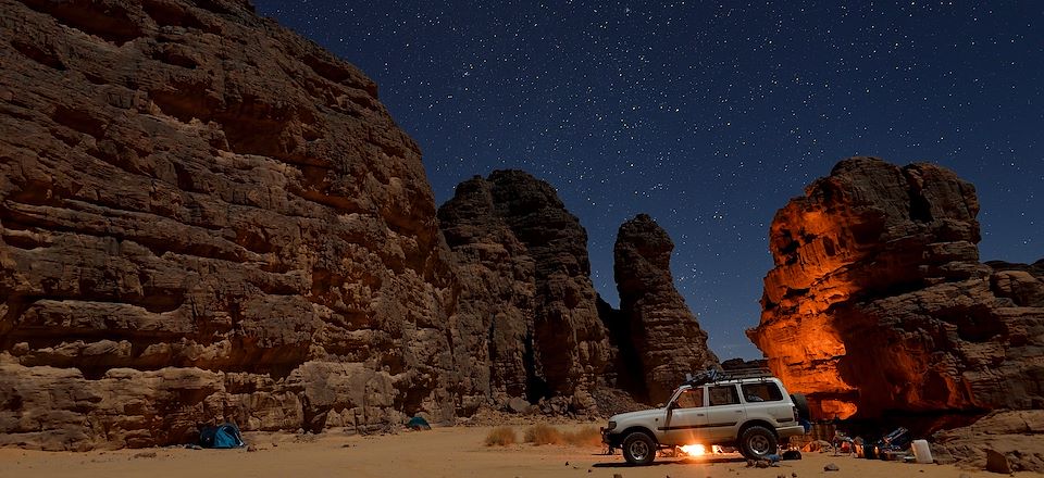 Randonnée d'observation du ciel et des étoiles dans le Sahara Algérien, en compagnie de l'astronome Marc Buonomo