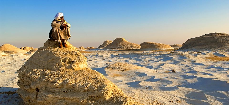 Bivouac dans le désert Blanc, découverte des pyramides et des temples d’Égypte, du Caire à Louxor