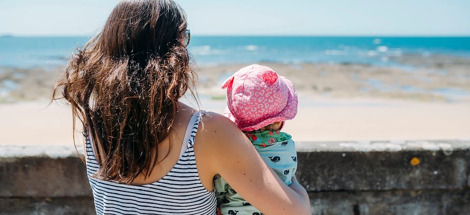 Balades guidées de découverte en famille avec bébé autour de Paimpol et de l'île de Bréhat. Séquence détente.