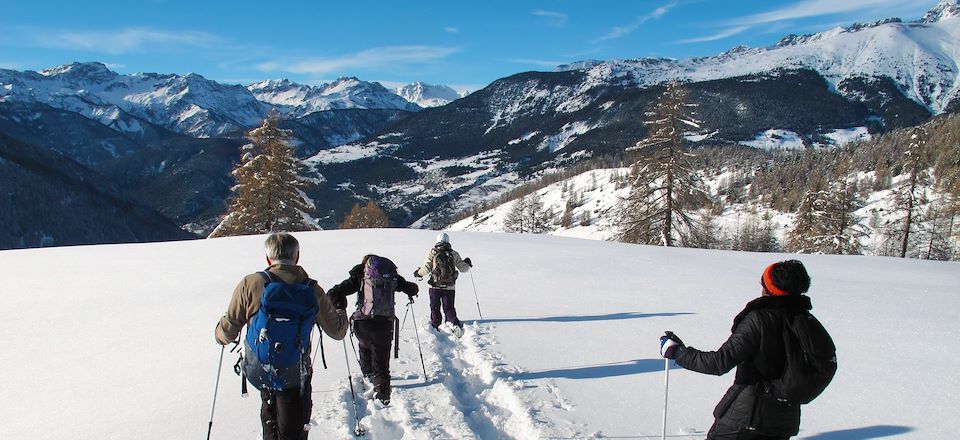 4 jours de raquettes, en refuge dans le petit hameau de montagne de Souliers dans le Queyras. 