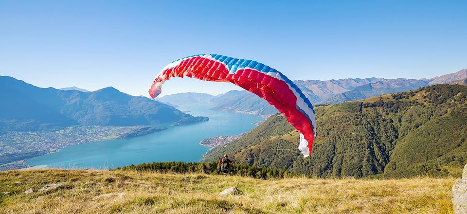Voyage actif au lac de Come : randonnées, parapente, e-vtt et stand-up paddle