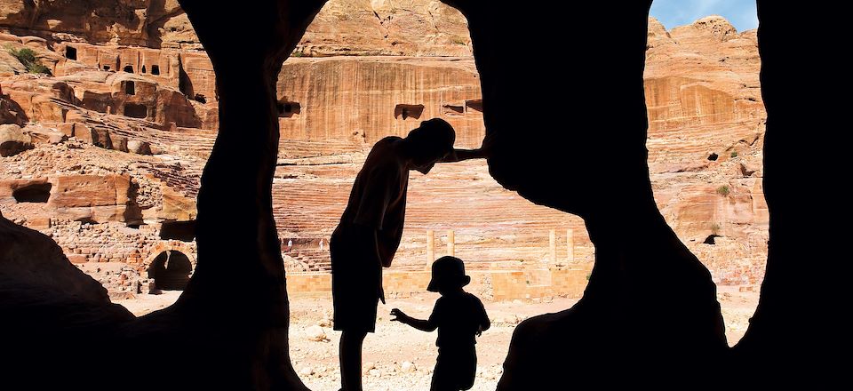 Voyage en famille en Jordanie entre safari et randonnée chamelière, sur les traces des Nabatéens et de Lawrence d'Arabie...